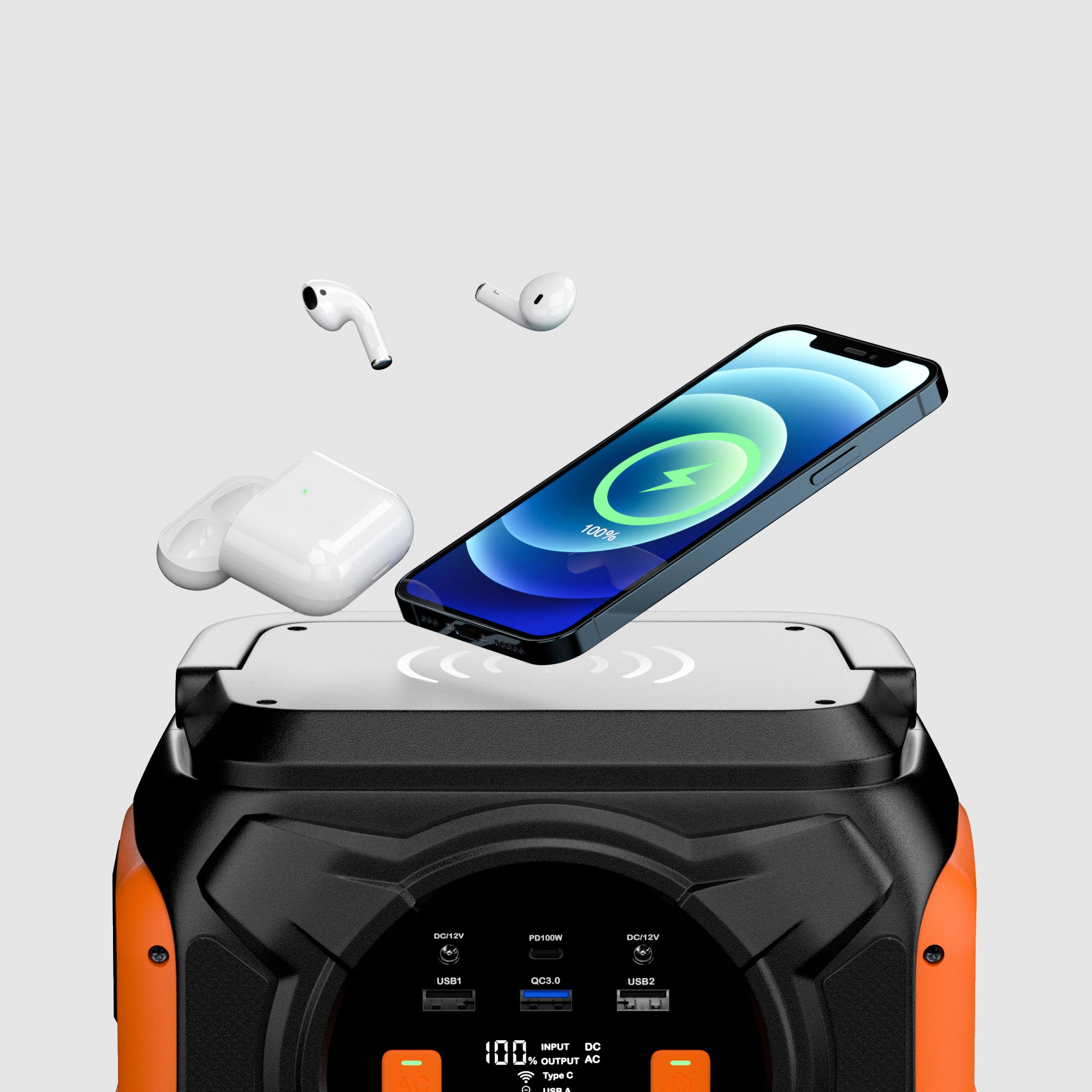 FlashFish A301 Portable Power Station Phone Charging