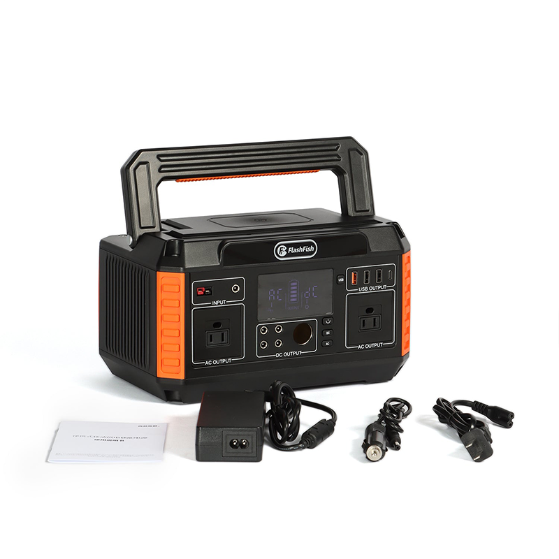 FlashFish P60 Portable Power Station and Accessories
