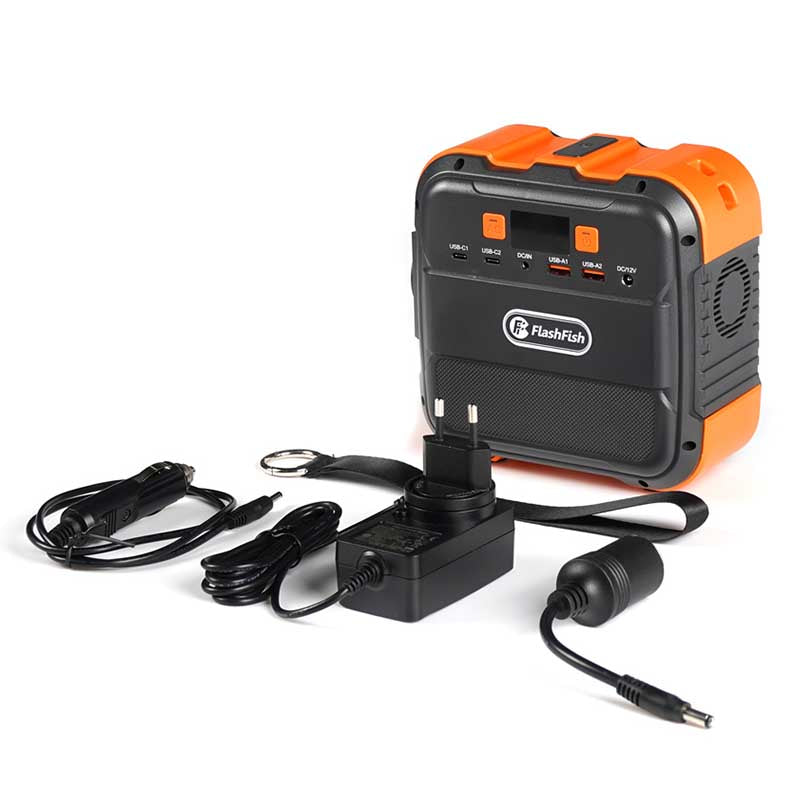Accessories of FlashFish A101 portable power station.